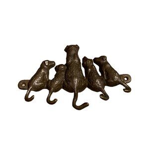 Dog Family Metal Wall Hook Rack By SPI #TN-32